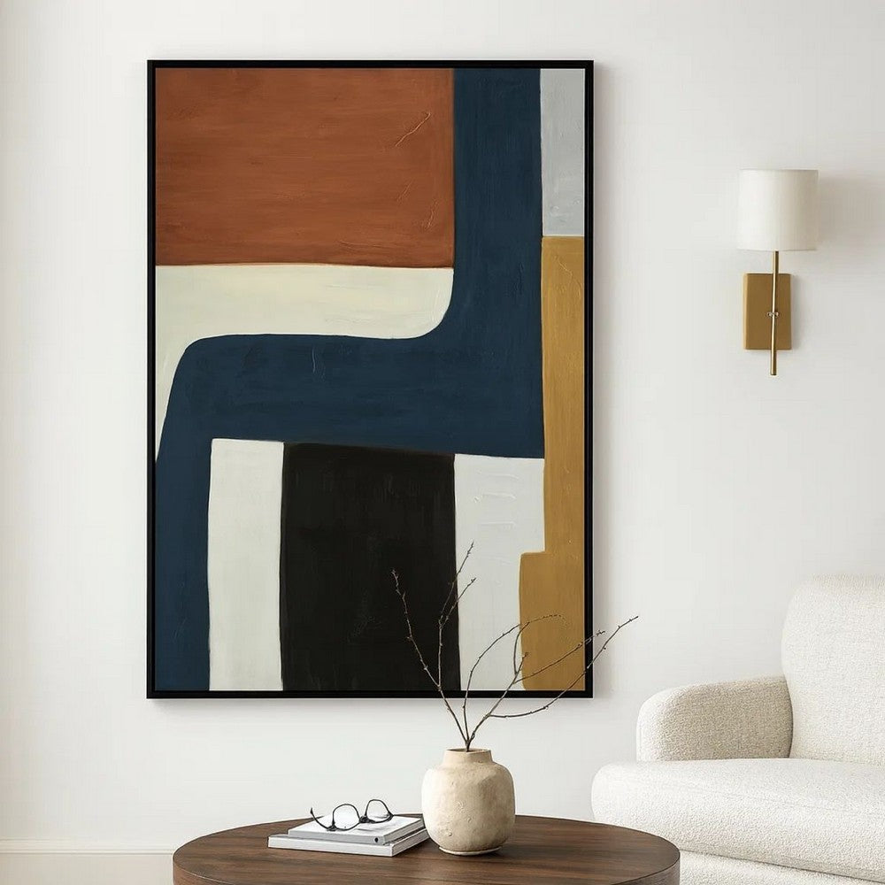 Sawyer Wall Art, Multicolor Abstract Modernist Design, Canvas 36x48 -BM329061