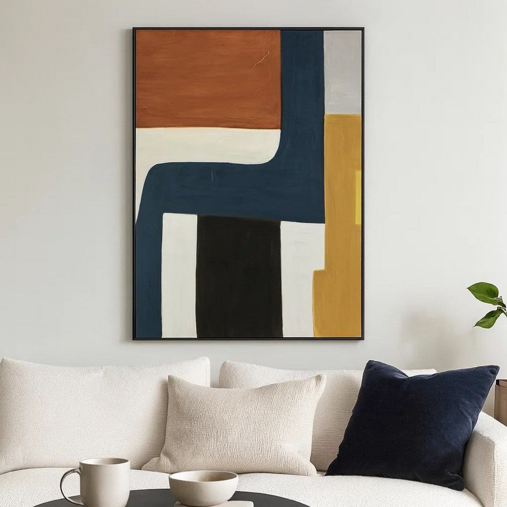 Sawyer Wall Art, Multicolor Abstract Modernist Design, Canvas 36x48 -BM329061