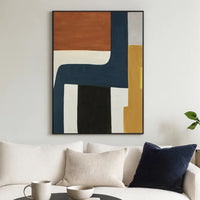 Sawyer Wall Art, Multicolor Abstract Modernist Design, Canvas 36x48 -BM329061
