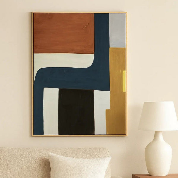 Sawyer Wall Art, Multicolor Abstract Modernist Design, Canvas 36x48 -BM329061