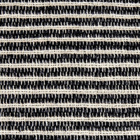 Square Accent Throw Pillow, 20 Inch, Striped Black Cotton, Gray Brown -BM329062