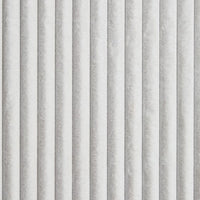 Visha Throw Blanket, Jacquard Faux Fur Stripes, Modern White Polyester -BM329066