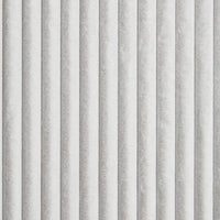 Visha Throw Blanket, Jacquard Faux Fur Stripes, Modern White Polyester -BM329066