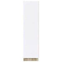 Aton Bookcase, Multiple Shelves and Compartments, Distressed White -BM329110