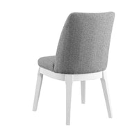 Risa Dining Side Chair Set of 2, Tall Back and Splayed Legs, Gray -BM329114