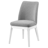 Risa Dining Side Chair Set of 2, Tall Back and Splayed Legs, Gray -BM329114