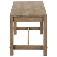 Scott Dining Bench with Trestle Base, Backless Brown Hardwood, 47 Inch -BM329145