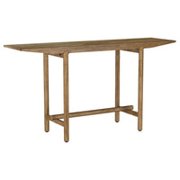 Arius Sofa Console Table, 57 Inch Slim Rectangular Brown Mango Wood -BM329153