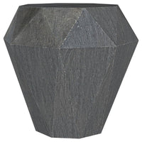 Cinti Accent Side Table, Gemstone Shape, Natural Gray Mango Wood -BM329157