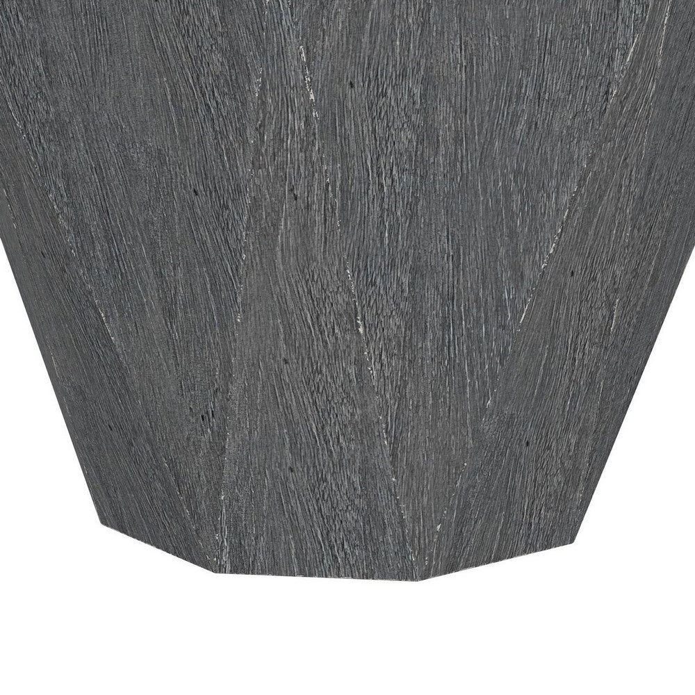 Cinti Accent Side Table, Gemstone Shape, Natural Gray Mango Wood -BM329157