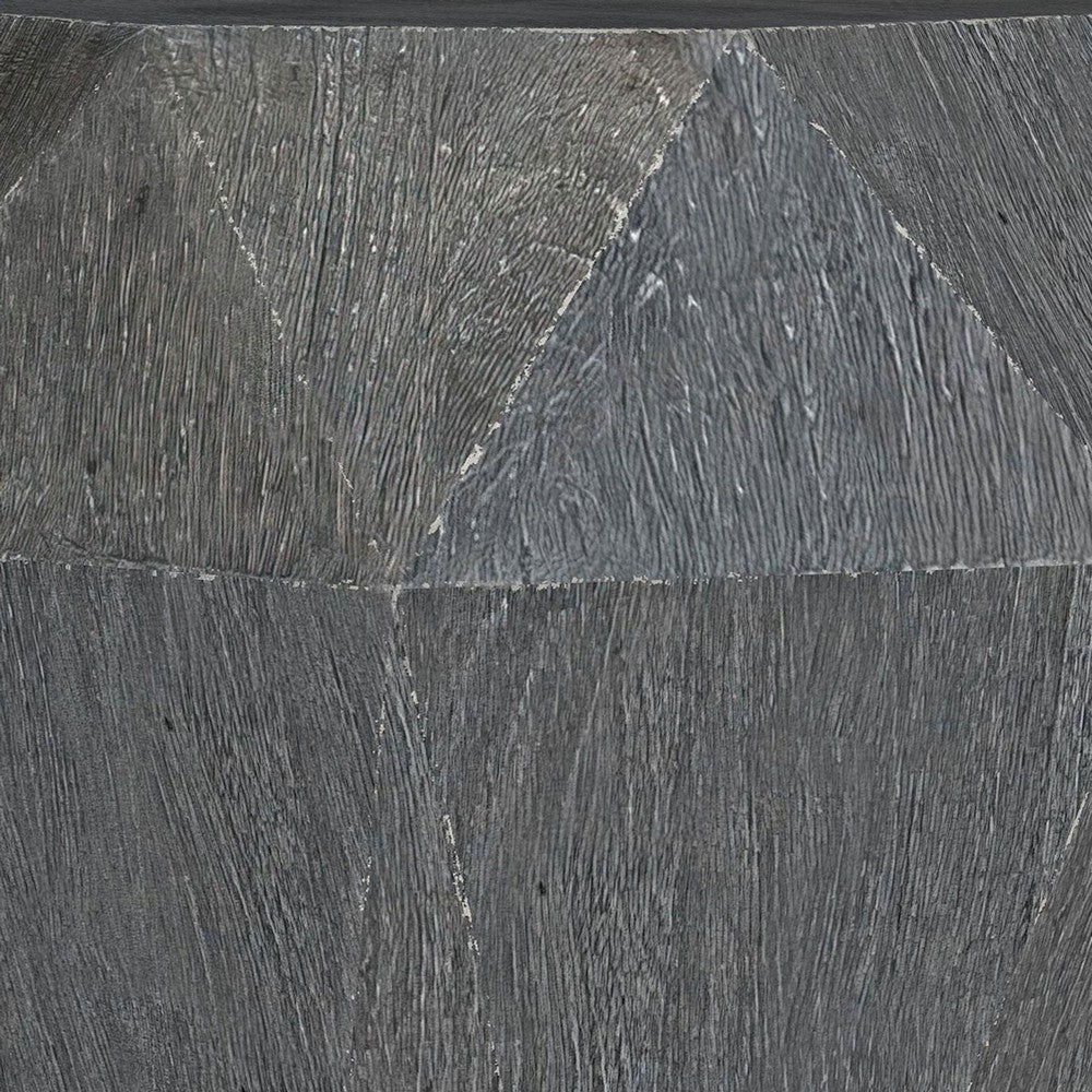 Cinti Accent Side Table, Gemstone Shape, Natural Gray Mango Wood -BM329157