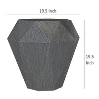 Cinti Accent Side Table, Gemstone Shape, Natural Gray Mango Wood -BM329157