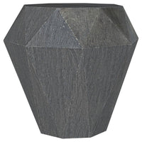 Cinti Accent Side Table, Gemstone Shape, Natural Gray Mango Wood -BM329157
