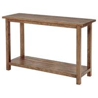 Ayne Console Table, 1 Shelf, Distressed Brown Wood Frame, 47 Inch -BM329191