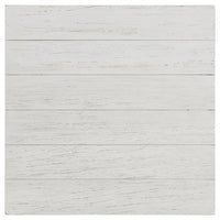 Ayne Side End Table, 1 Bottom Shelf, White Wood Frame, Square 20 Inch -BM329192