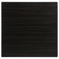 Ayne Side End Table, 1 Bottom Shelf, Black Wood Frame, Square 20 Inch -BM329196