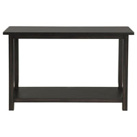 Ayne Console Table, 1 Bottom Shelf, Classic Black Wood Frame, 47 Inch -BM329199