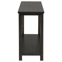 Ayne Console Table, 1 Bottom Shelf, Classic Black Wood Frame, 47 Inch -BM329199