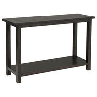 Ayne Console Table, 1 Bottom Shelf, Classic Black Wood Frame, 47 Inch -BM329199
