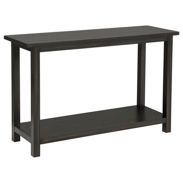 Ayne Console Table, 1 Bottom Shelf, Classic Black Wood Frame, 47 Inch -BM329199