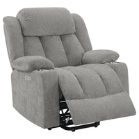 Limi Power Lift Recliner Chair, Light Gray, USB Port, Cupholders -BM329619