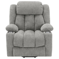 Limi Power Lift Recliner Chair, Light Gray, USB Port, Cupholders -BM329619