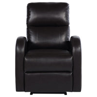 Nami Power Recliner Chair, Plush Cushioned Espresso Brown Faux Leather -BM329622