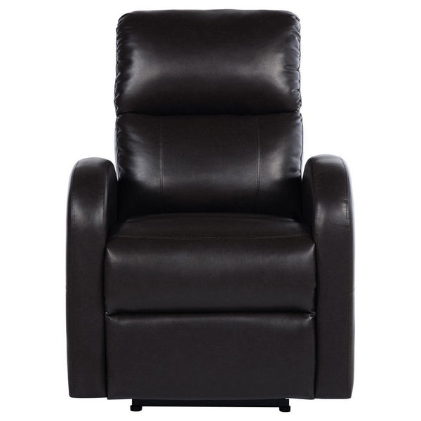 Nami Power Recliner Chair, Plush Cushioned Espresso Brown Faux Leather -BM329622