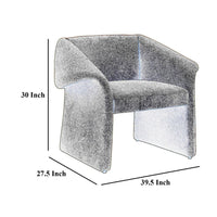 Allena Accent Chair, Contemporary Sloped Arms, Classic Black Fabric -BM329628