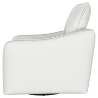 Adia Swivel Glider Chair, Sloped Arms, Plush Vanilla Ivory Boucle -BM329650