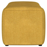 Sanna Accent Bench, Modern Channel Tufted Yellow Fabric, 54 Inch -BM329655
