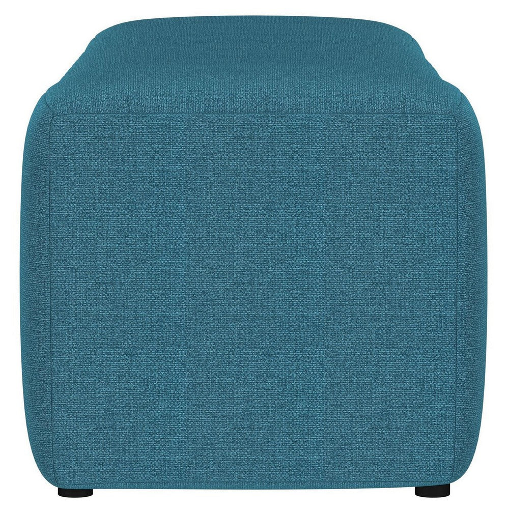 Sanna Accent Bench, Modern Channel Tufted Peacock Blue, 54 Inch -BM329656
