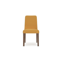Jeyn Dining Side Chair Set of 2, Solid Hardwood, Yellow Polyester -BM329754