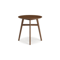 Jeyn Round Counter Table with Open Frame, 36 Inch Brown Mango Wood -BM329756