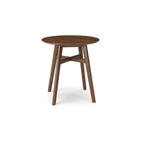 Jeyn Round Counter Table with Open Frame, 36 Inch Brown Mango Wood -BM329756