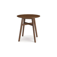 Jeyn Round Counter Table with Open Frame, 36 Inch Brown Mango Wood -BM329756