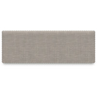 Lea Counter Height Dining Bench, Classic White Wood, Gray Polyester -BM329777