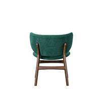 Isina Dining Side Chair, Rich Green Polyester, Walnut Brown Solid Wood -BM329811