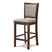 Han Counter Chair Set of 2, Light Brown, Cherry Brown Solid Wood -BM329813