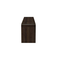 Maria TV Stand Media Cabinet, 2 Drawer and Shelves, Brown Wood 71 Inch -BM329824