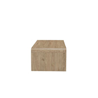 Maria Coffee Table, 2 Drawer and Waterfall Style, Beige Wood 47 Inch -BM329825