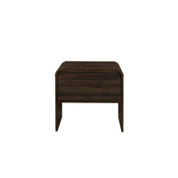 Maria Side End Table, Drawer and Waterfall Style, Brown Wood 22 Inch -BM329828