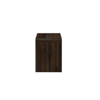 Maria Side End Table, Drawer and Waterfall Style, Brown Wood 22 Inch -BM329828