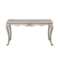 Kerra Console Table, Beige Marble, Classic Carved Champagne 58 Inch -BM329833