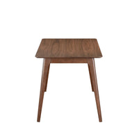 Scar Counter Height Table with Tapered Legs, Walnut Brown Wood 59 Inch -BM329852