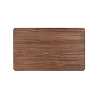 Scar Counter Height Table with Tapered Legs, Walnut Brown Wood 59 Inch -BM329852