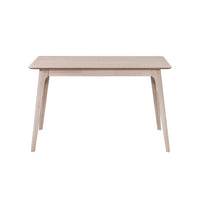 Scar Counter Height Table with Tapered Legs, Whitewashed Wood 59 Inch -BM329853