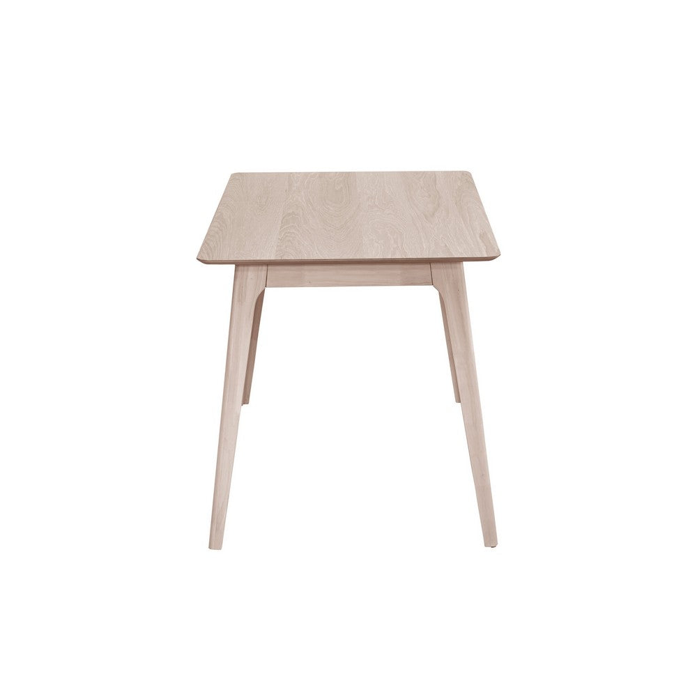Scar Counter Height Table with Tapered Legs, Whitewashed Wood 59 Inch -BM329853