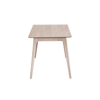 Scar Counter Height Table with Tapered Legs, Whitewashed Wood 59 Inch -BM329853