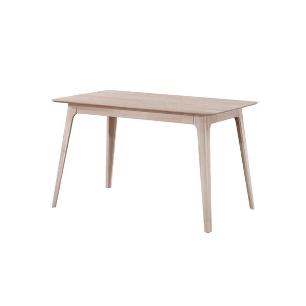 Scar Counter Height Table with Tapered Legs, Whitewashed Wood 59 Inch -BM329853